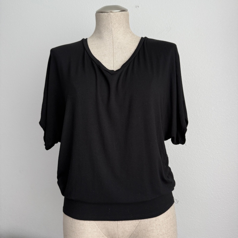 Sivana Bamboo Dolman Tunic in Black Size Small